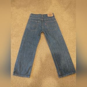 Levis Jeans Boys 8 Reg (24x22) 527 Denim Straight Leg Casual Pants Blue